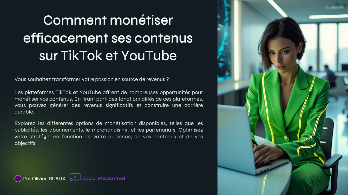 Guide : Comment monétiser efficacement ses contenus sur TIKTOK et YOUTUBE